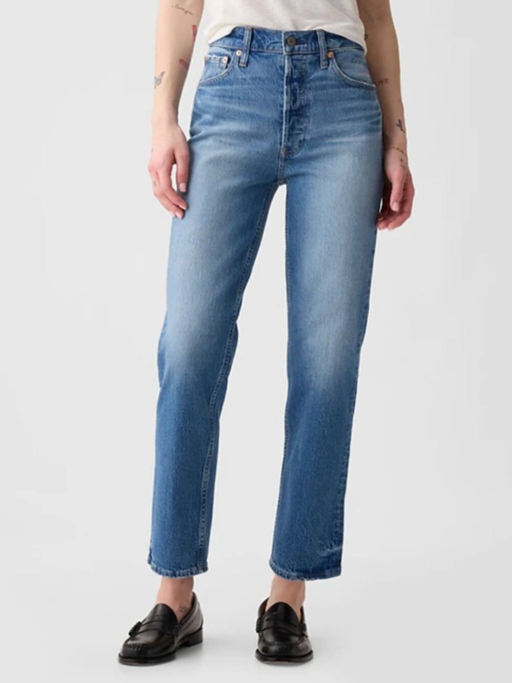 Gap Cheeky Straight cigarette jeans ankle length size 27, 4 regular